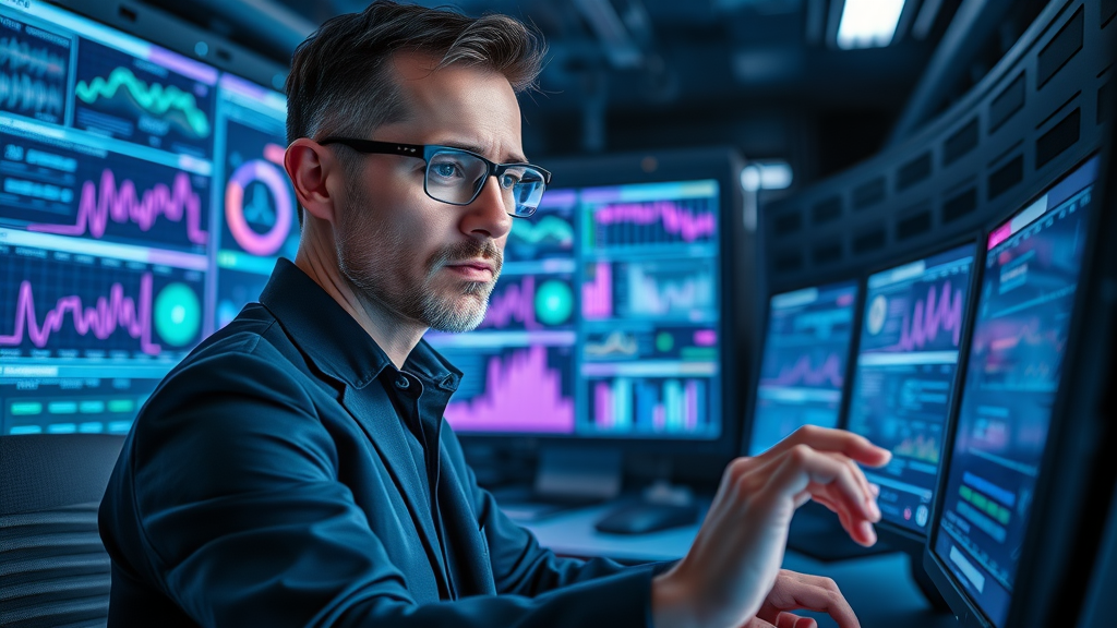 professional monitoring AI algorithms in digital control room | artificial intelligence and machine learning in process automation